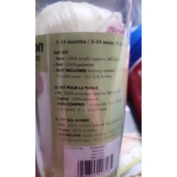 Lot Of 3 Yarns, I Love This Yarn And Baby Kitty Hat Kit, And Big Blue Craftsmart - Picture 14 of 16